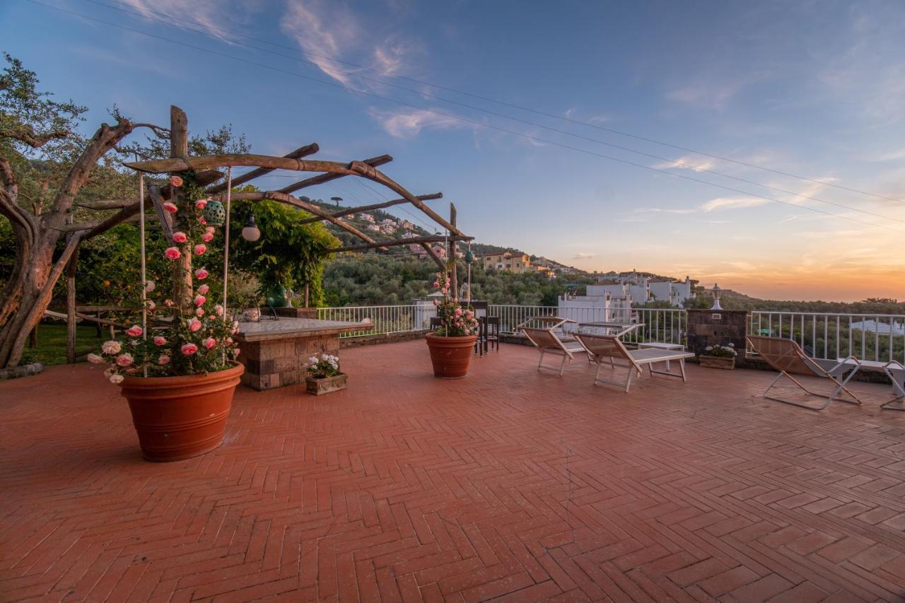 Villa Carolina Sorrento Private Heated Pool And Sea View Exterior foto