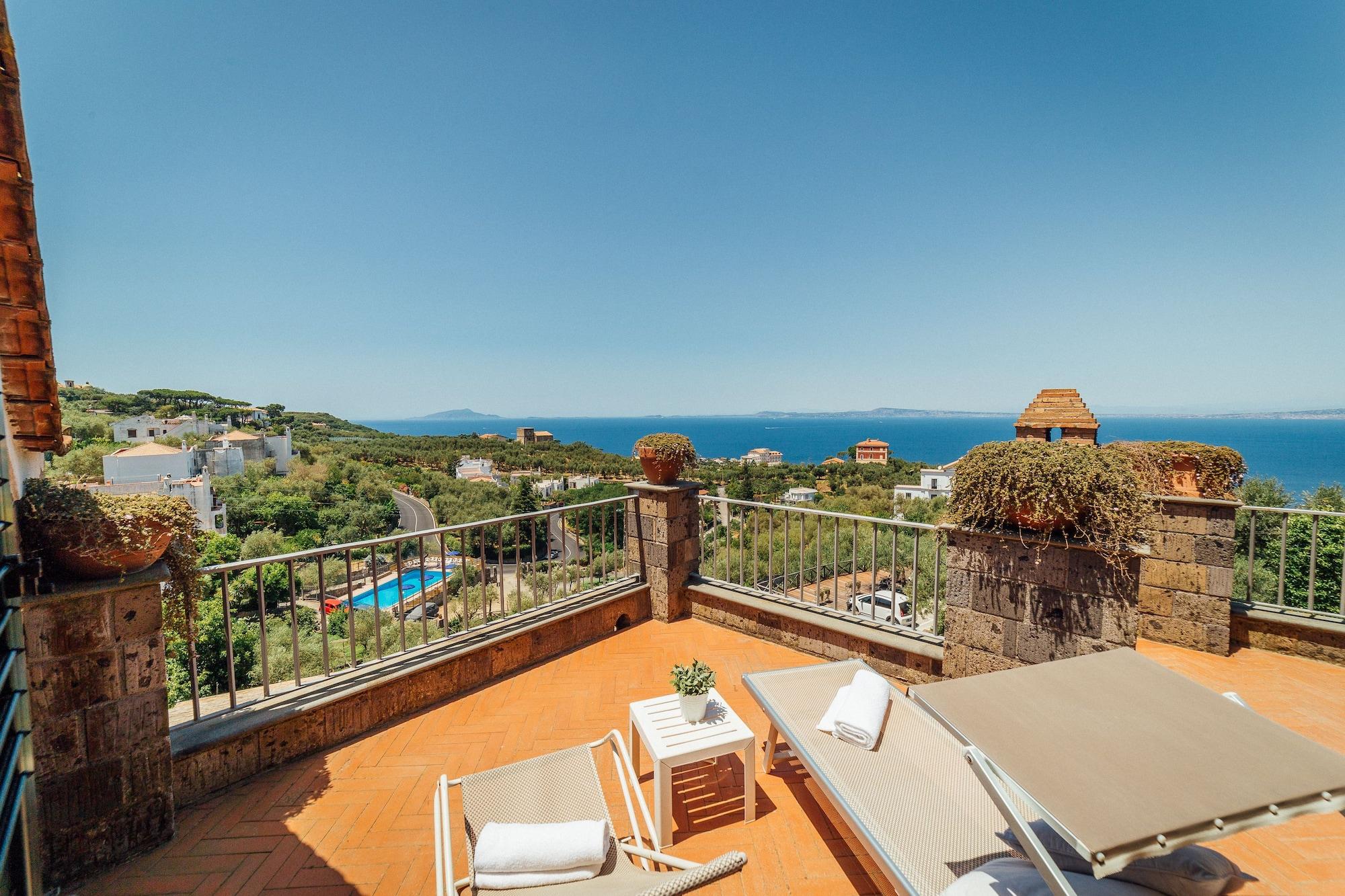 Villa Carolina Sorrento Private Heated Pool And Sea View Exterior foto