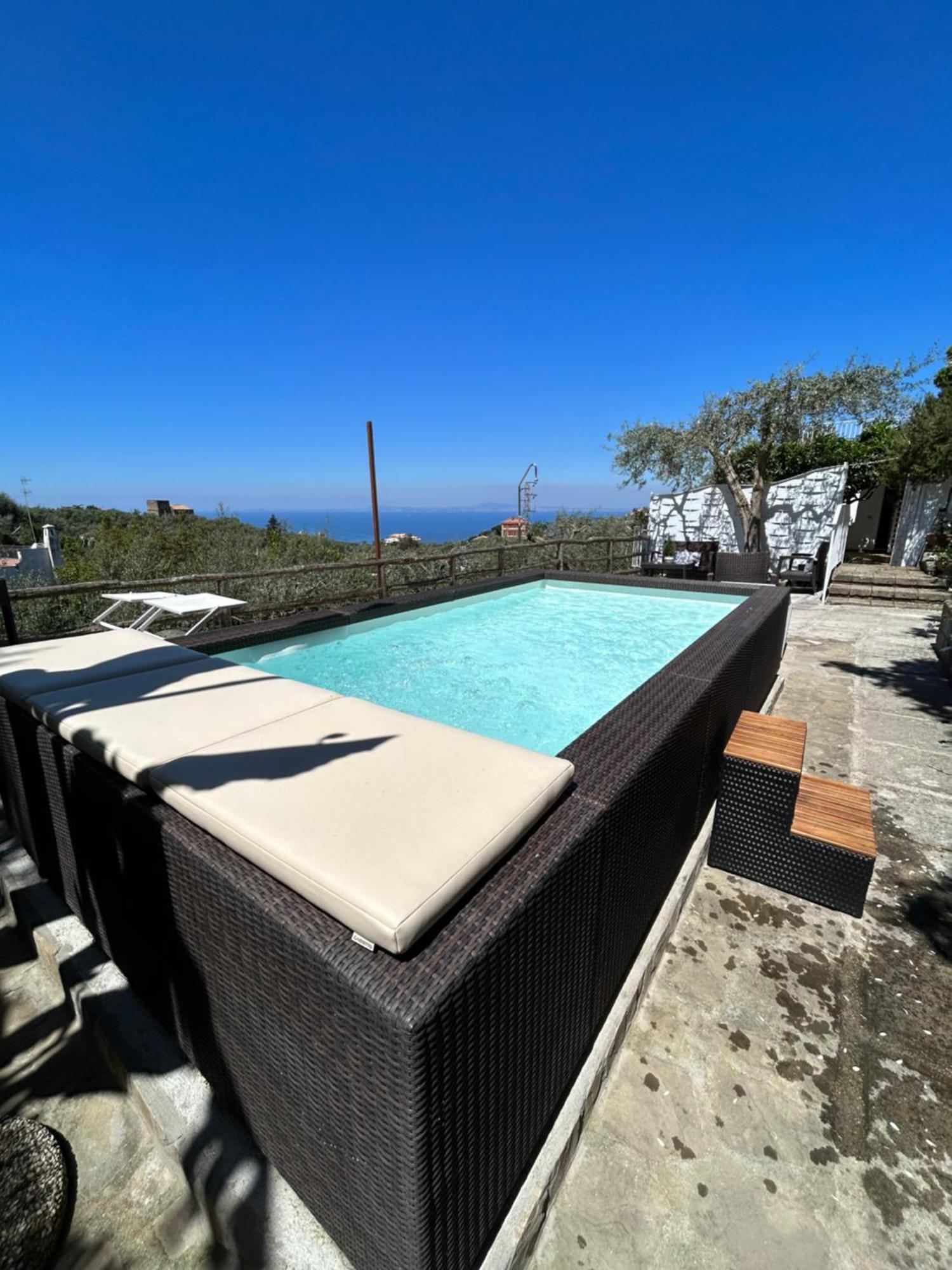 Villa Carolina Sorrento Private Heated Pool And Sea View Exterior foto